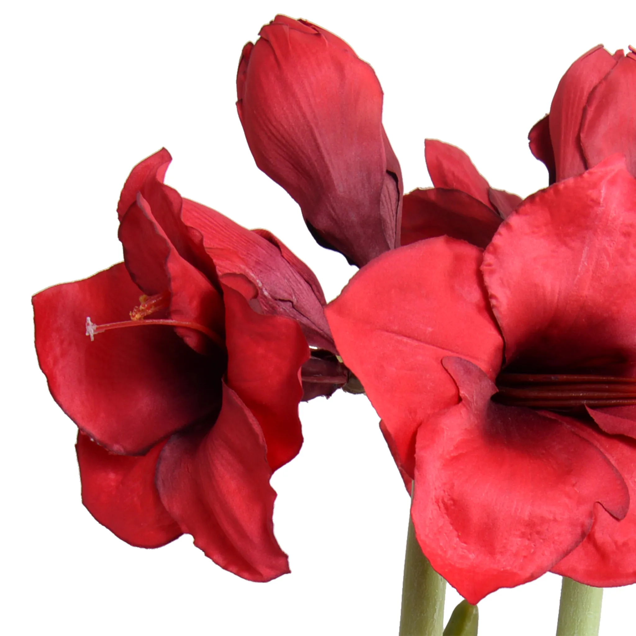 19" Faux Amaryllis Wreath Bouquet