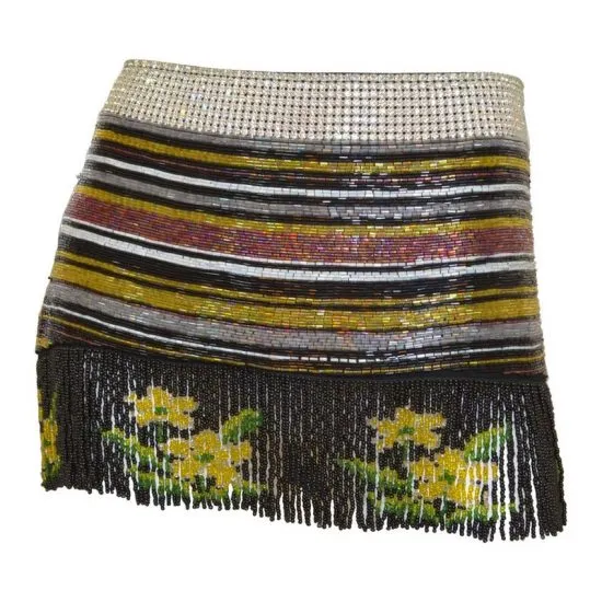 2000 DOLCE & GABBANA beaded skirt