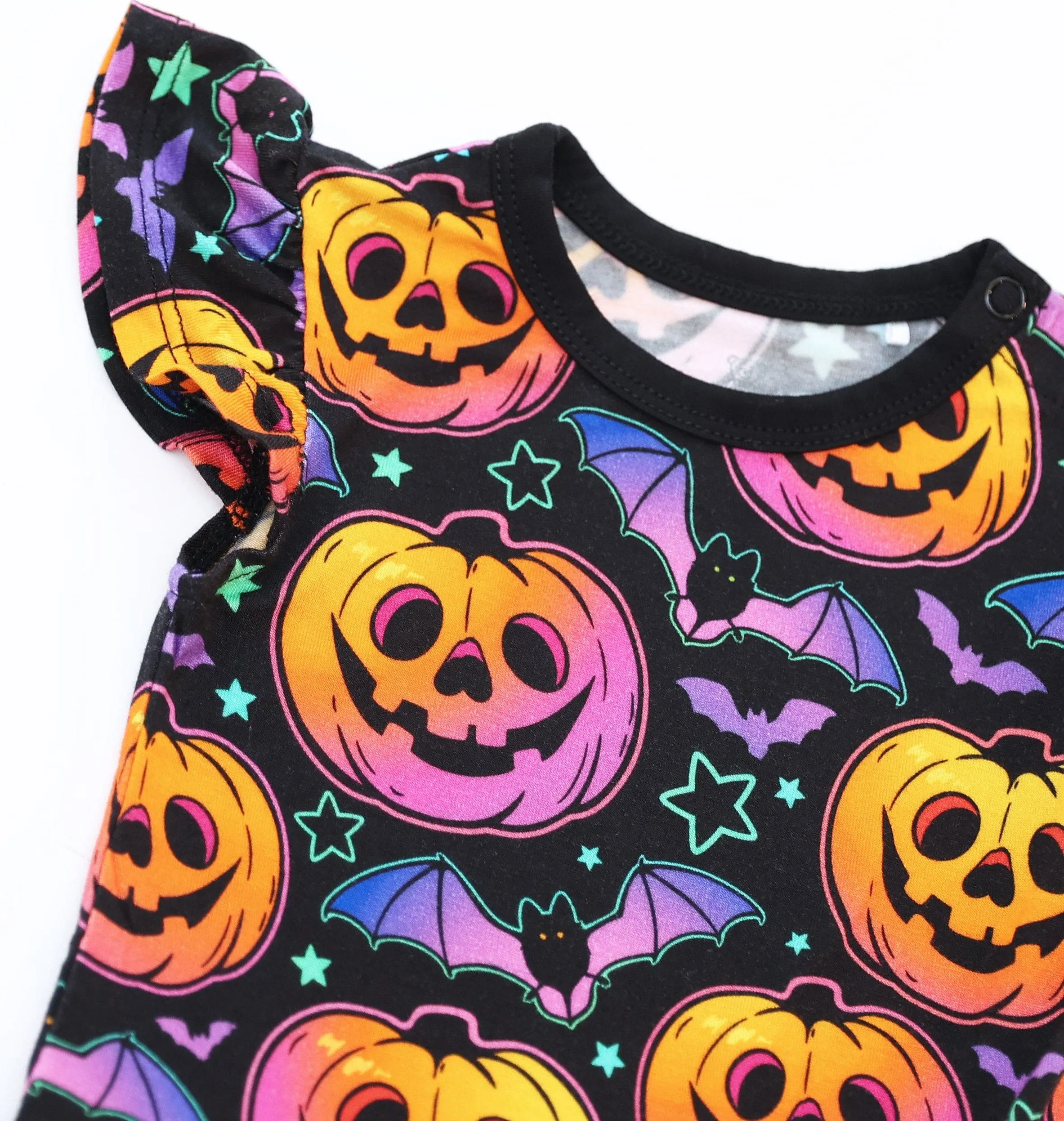 A Little Batty Goin' Batty - Bamboo Twirl Skirt Bodysuit