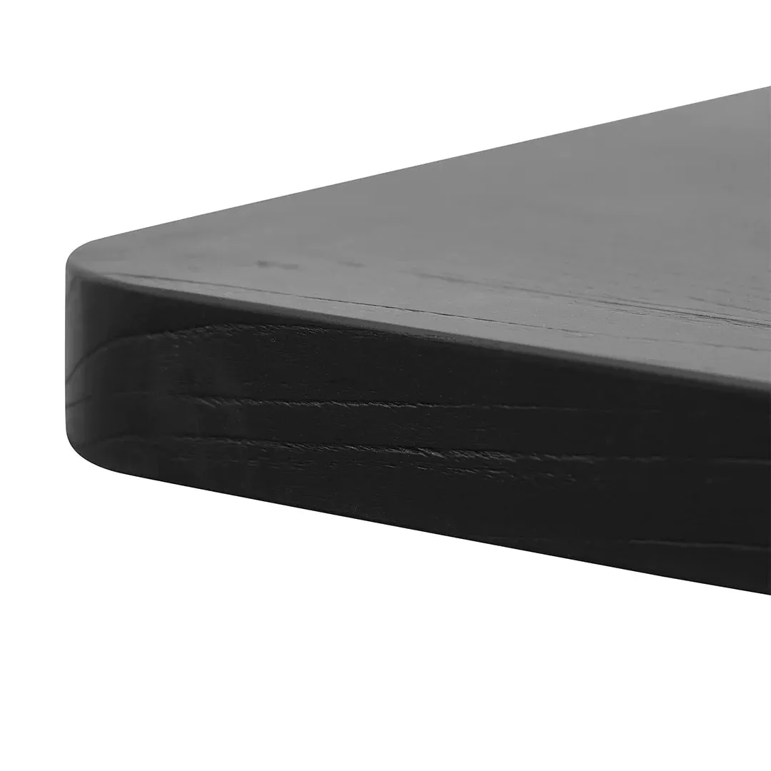 Alfie Elm Dining Table - Black 2.4m