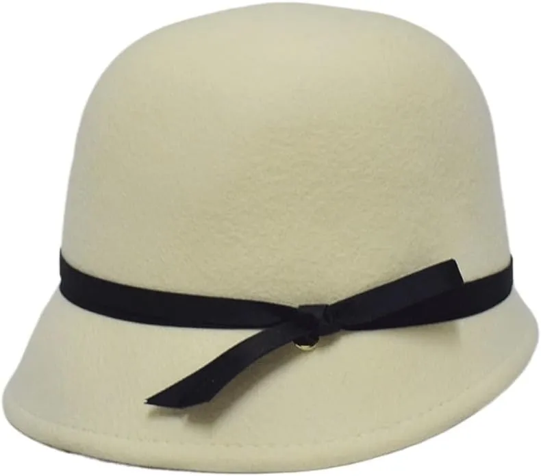 Autumn and Winter Hat Women's Casual Irregular Brim Fisherman Hat Felt Hat