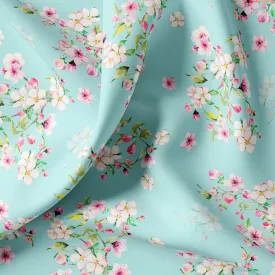 Beautiful Rama Floral Vine Digital Printed Fabric