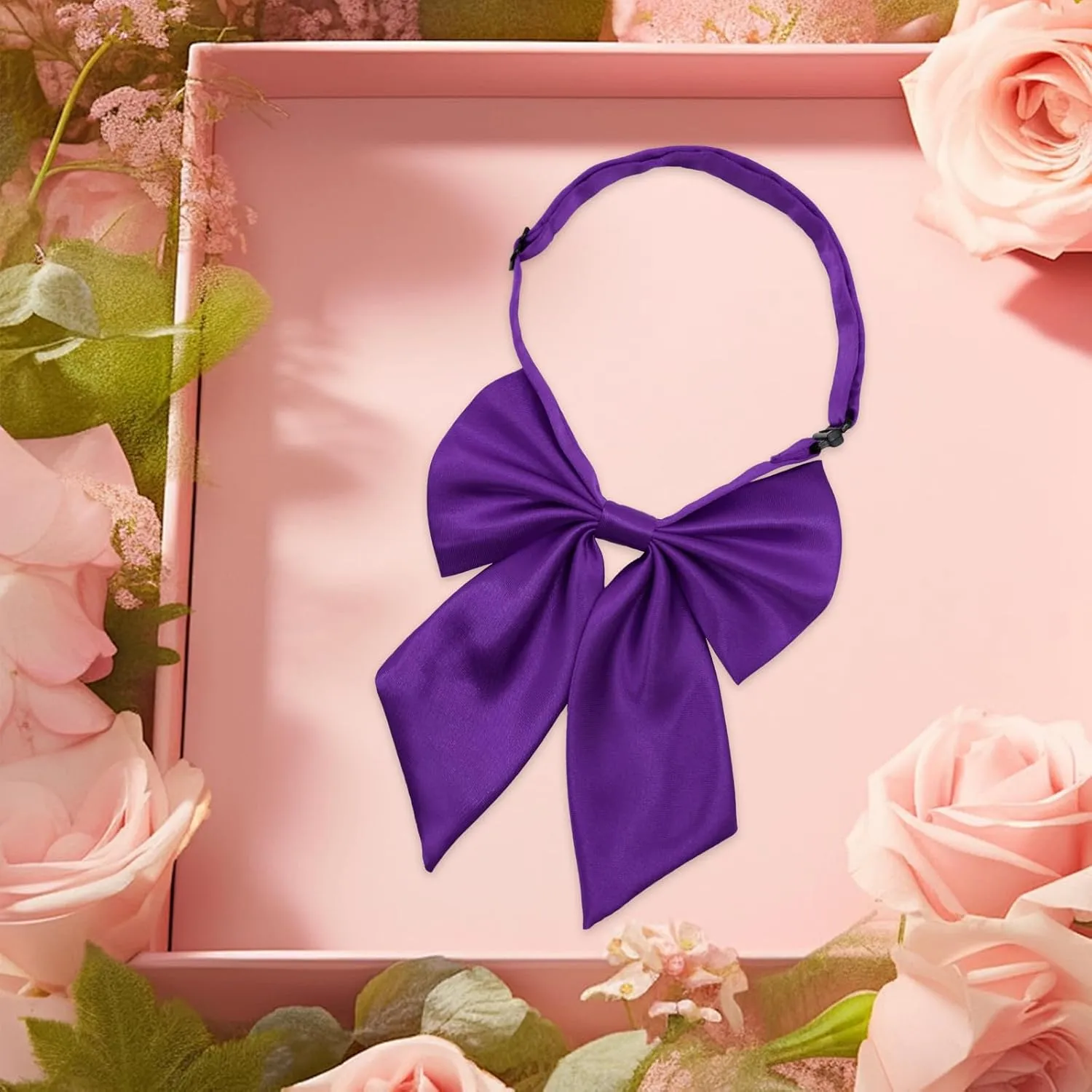 Bow Tie for Women Pre-tied Floppy Womens Tie Solid Color Women's Bowknot Bow Tie for Uniform Cosplay Party
