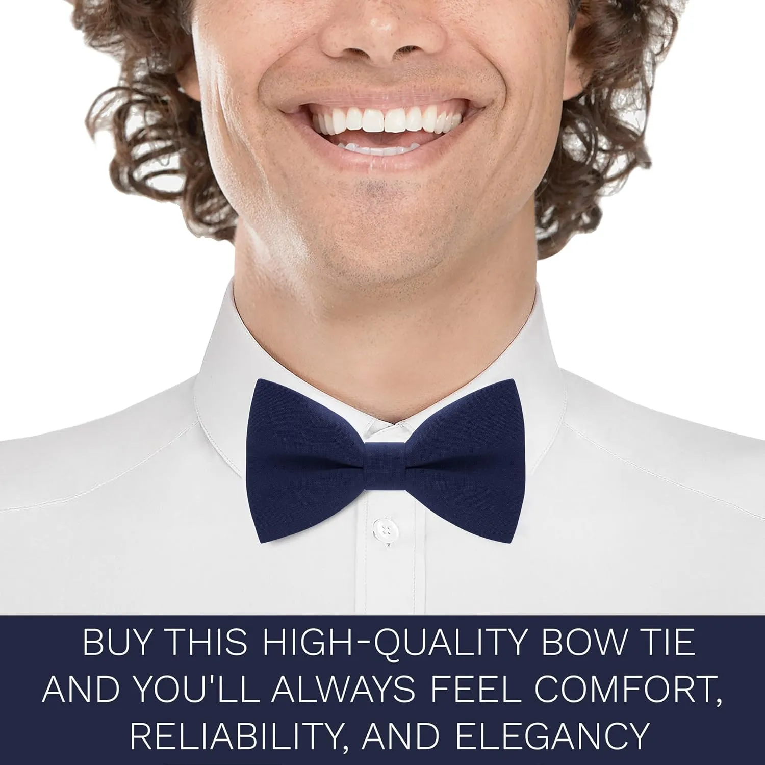 Bow Tie House TM, Mens Bow Ties for any Age Pre-tied Men Bowtie clip on Design for Adults