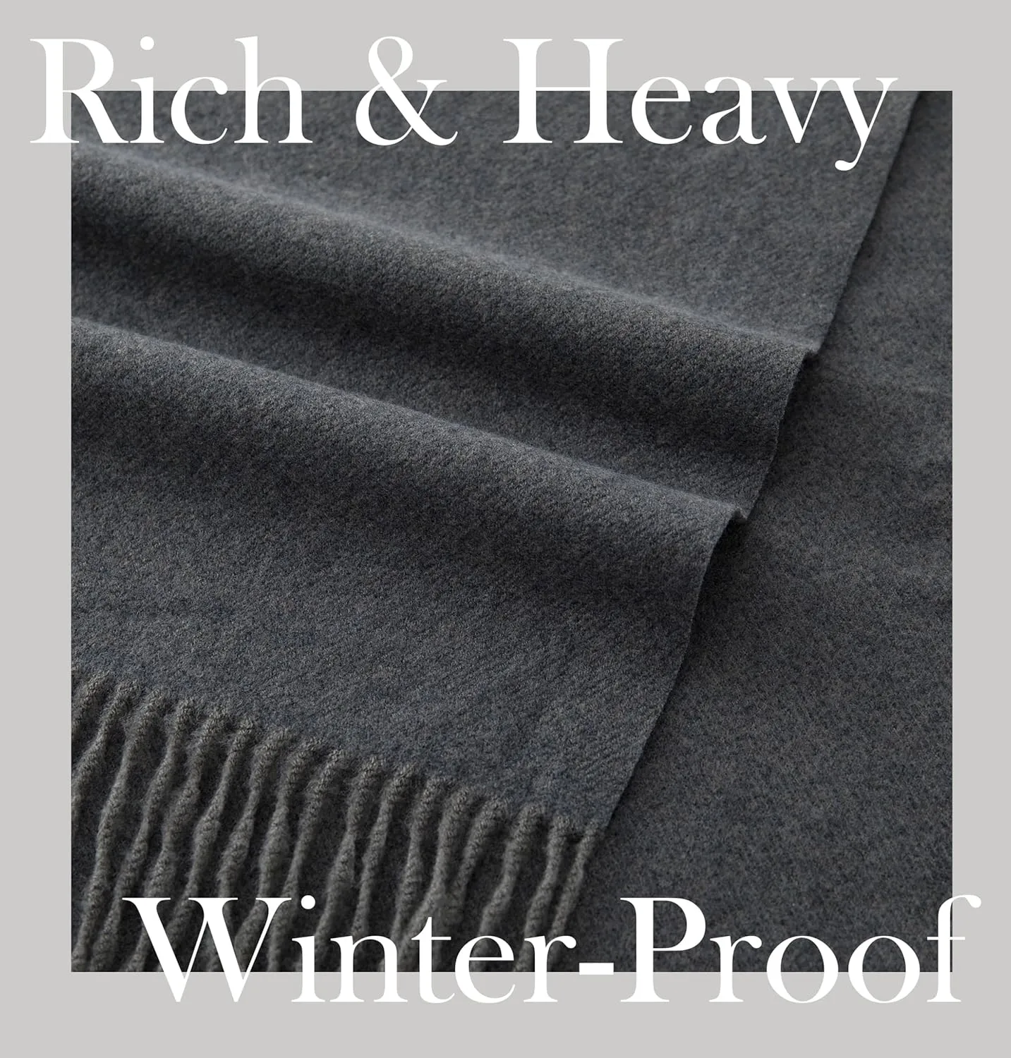 CALVIN & OLIVIA Ultra-Soft Winter Cashmere Feel Scarf Warm Long Unisex Winter Scarves Perfect Holiday Gift for Women Men