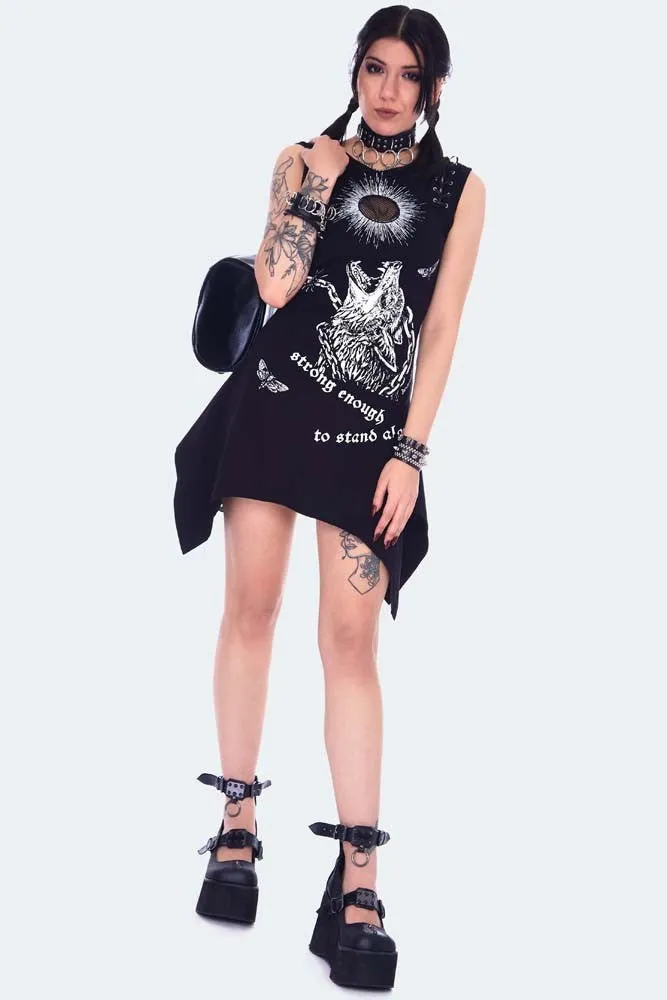 Devouring The Sun Printed Dress