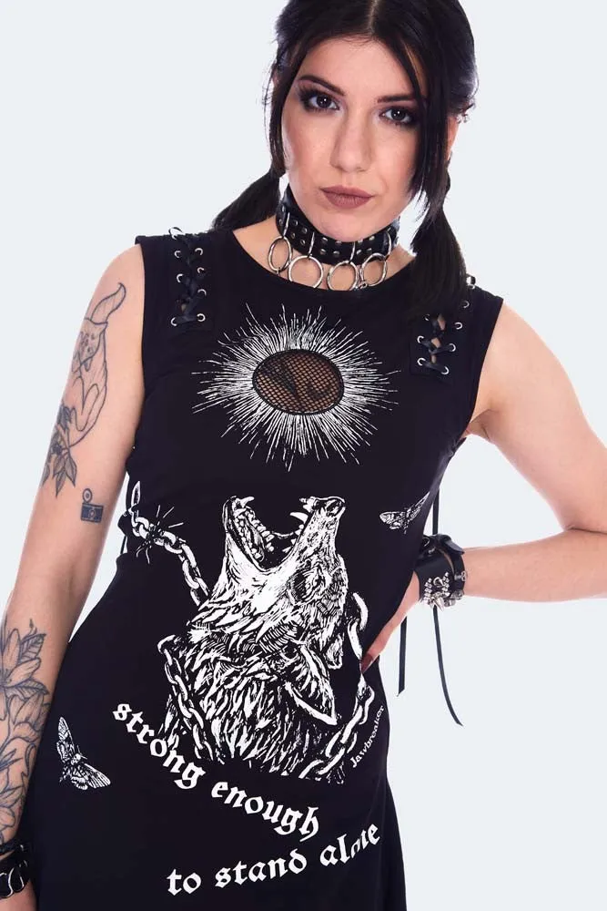 Devouring The Sun Printed Dress