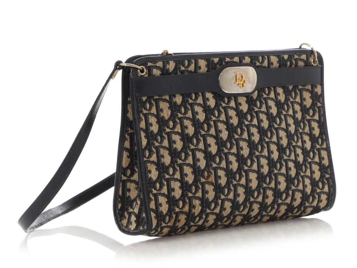 Dior Vintage Navy Diorissimo Shoulder Bag