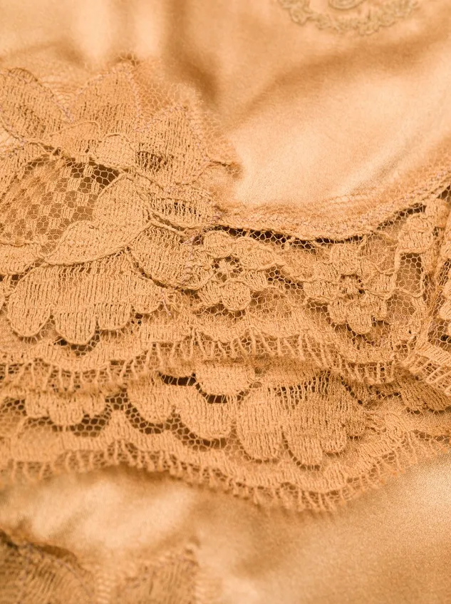 Dolce & Gabbana lace-trim satin shorts