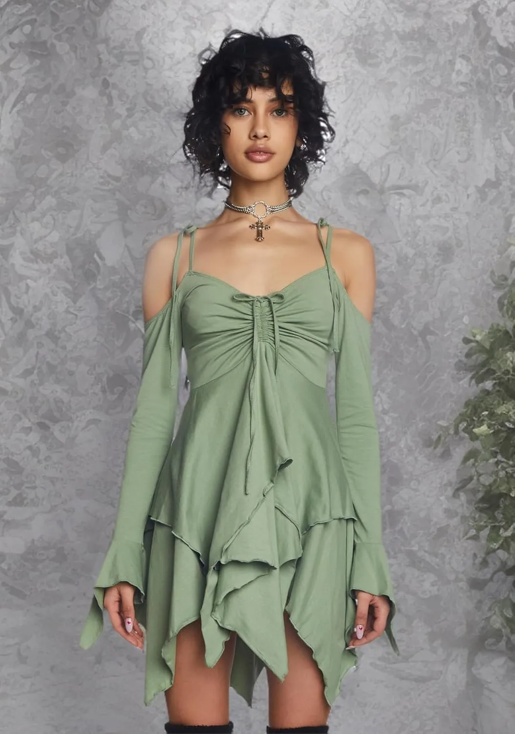 Dolls Kill F is for Fairies Handkerchief Dress by Current Mood Perfect for Fairycore Fashion