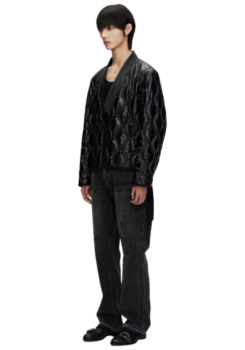 Embossed Cotton Taoist Robe