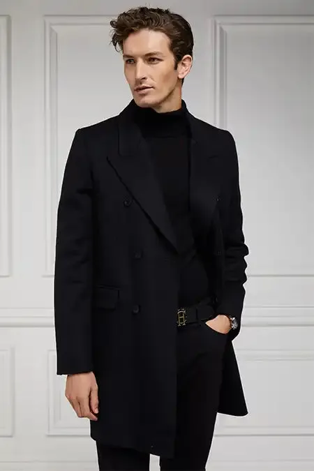 Fine Roll Neck Knit (Black)