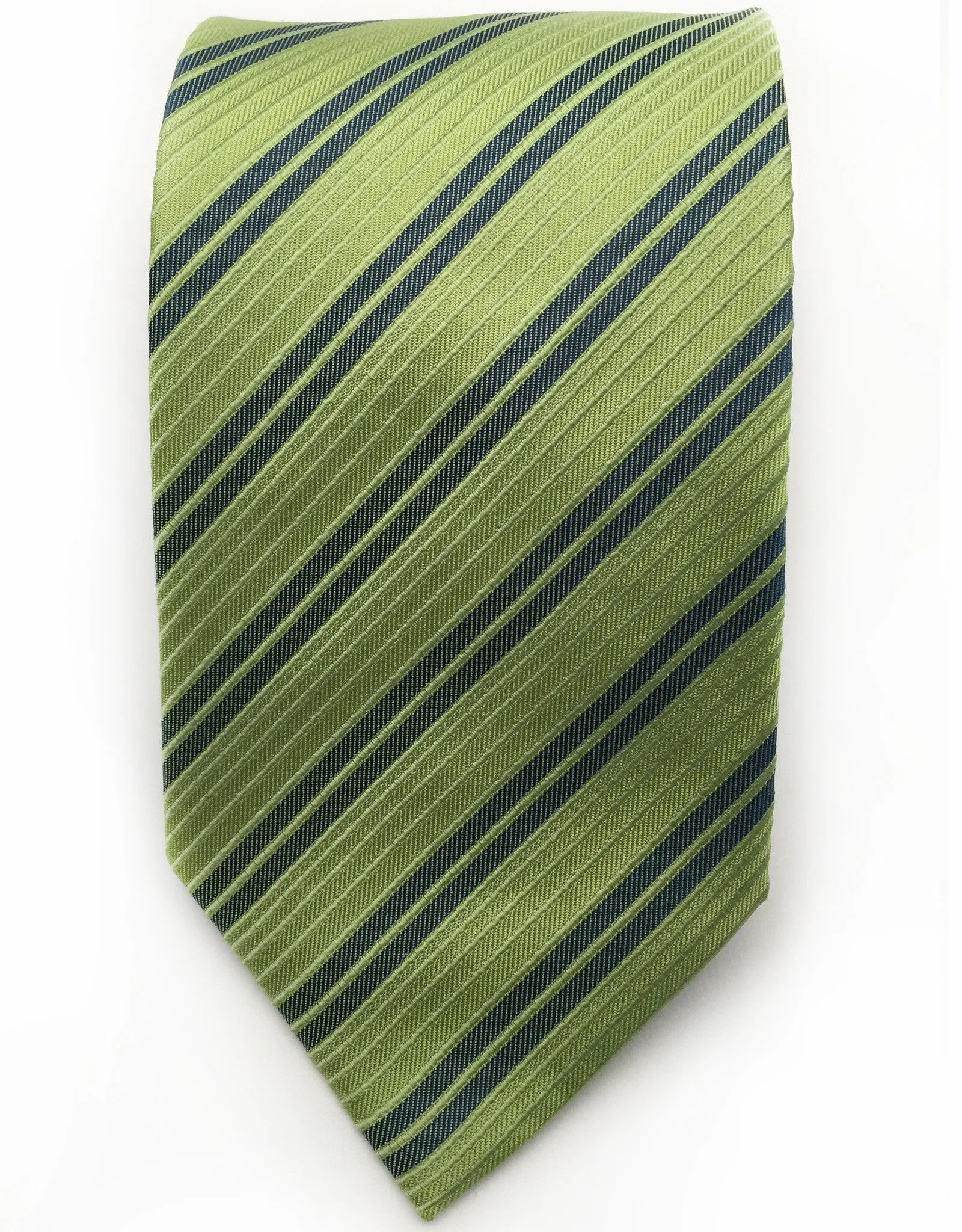Green Striped Necktie