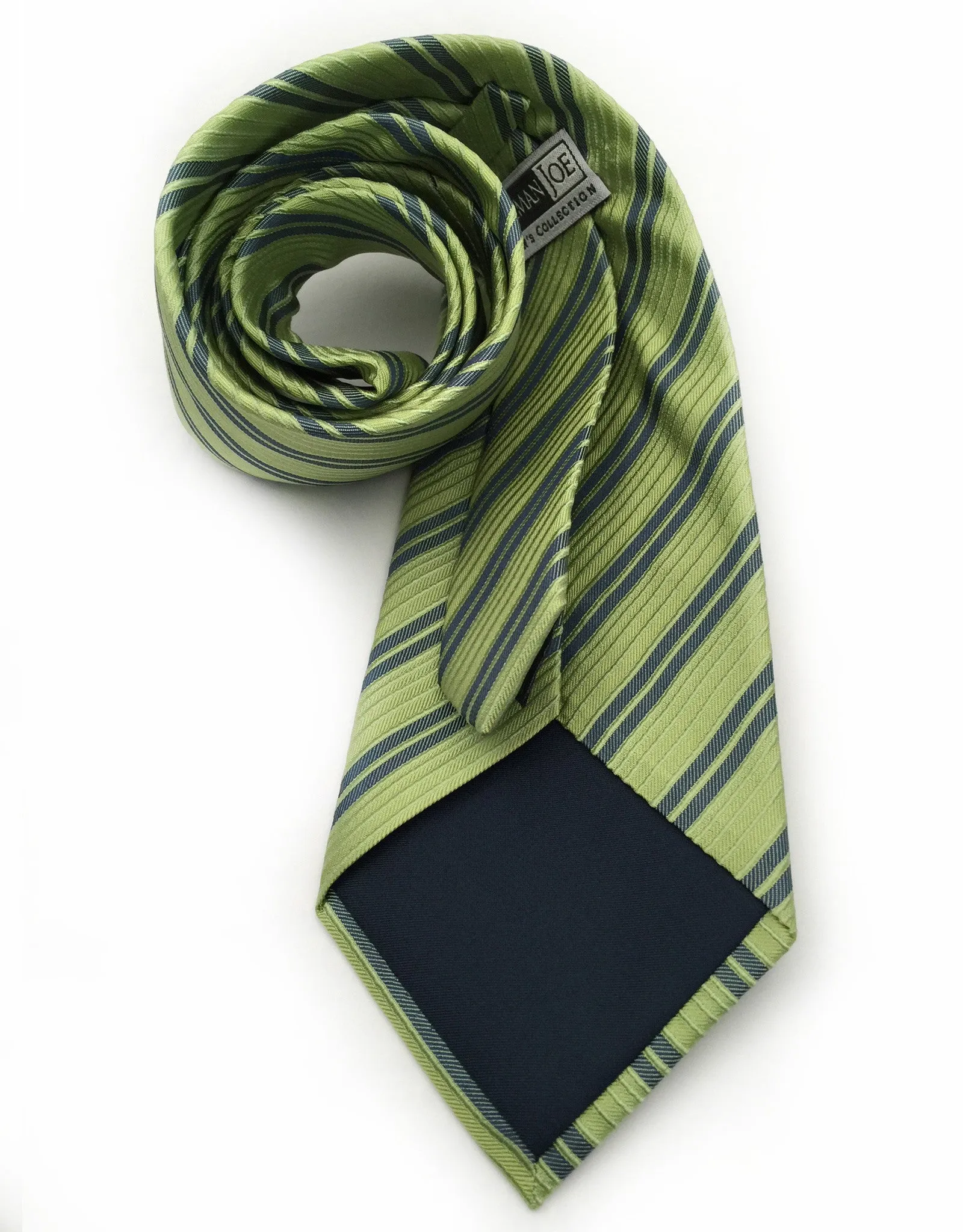 Green Striped Necktie