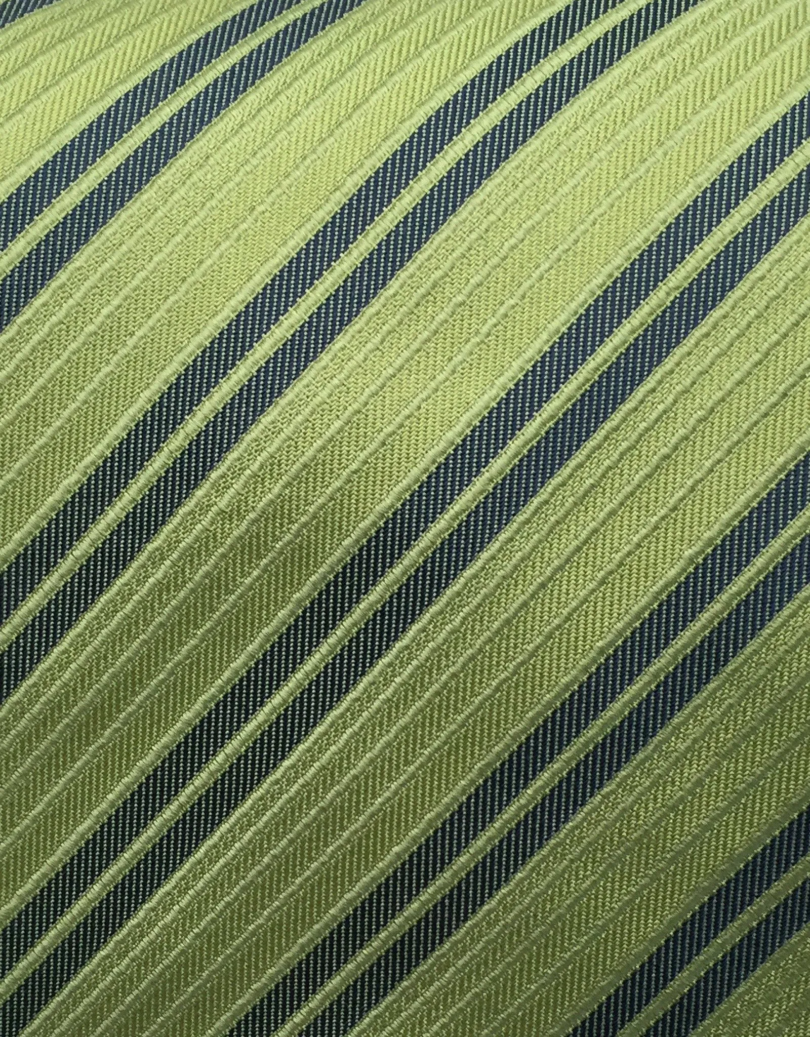 Green Striped Necktie