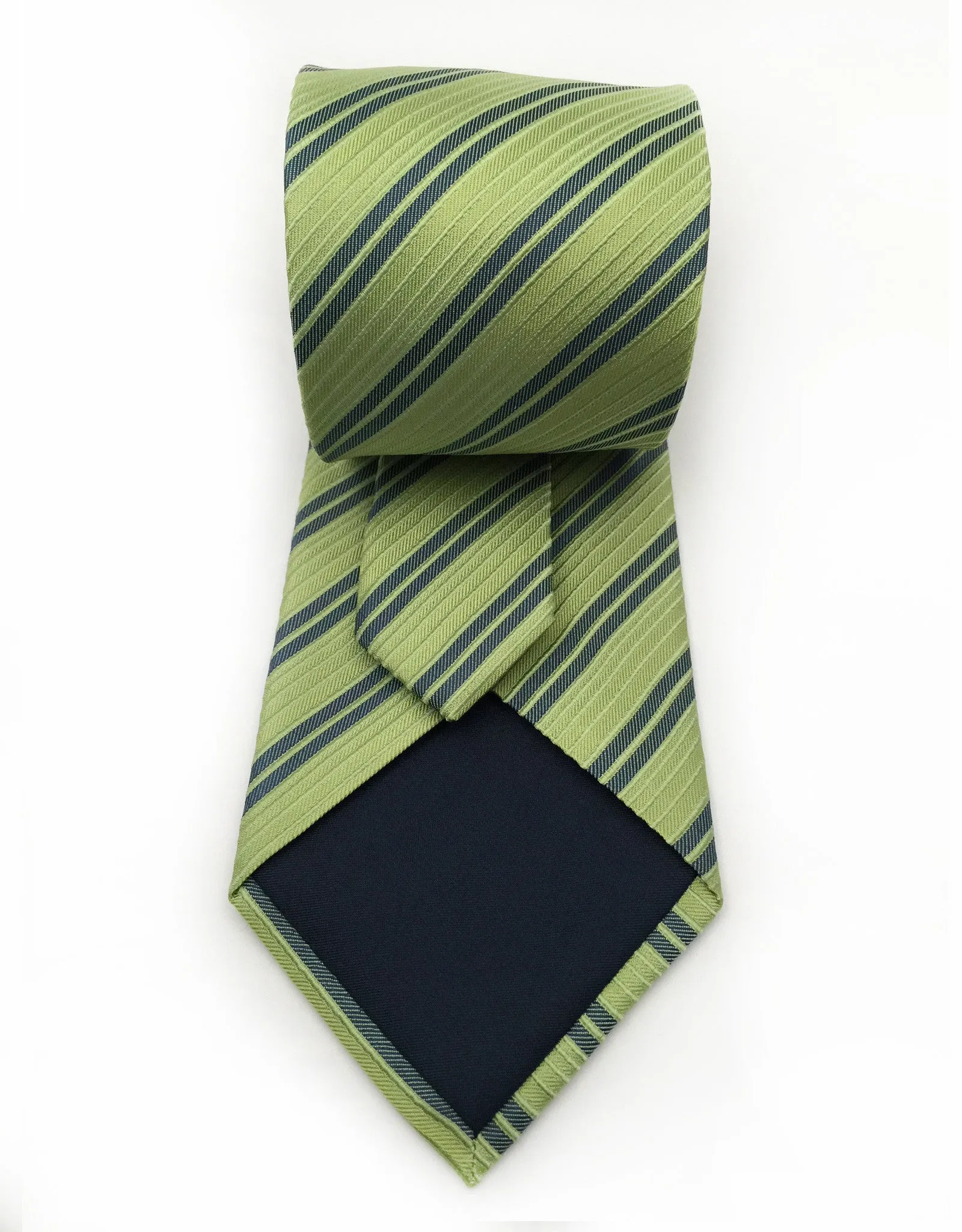 Green Striped Necktie
