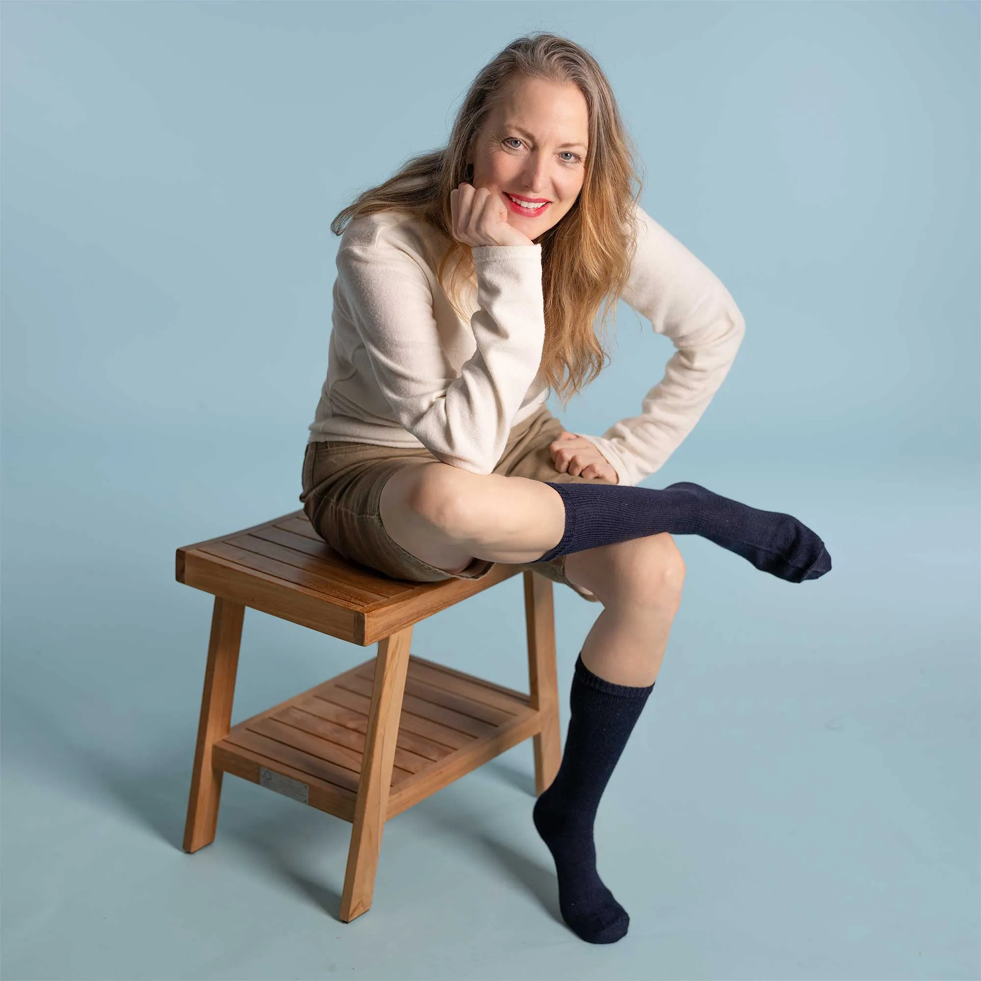 HARTFORD Elastic-free 100% Organic Merino Wool Crew Socks (No Polyester, No Latex, No Spandex, No Nylon, No Polyamide, No Plastic, No Synthetics) (100% Biodegradable)