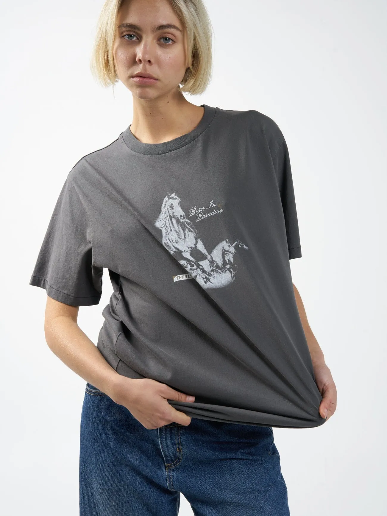 Hell Raising Bronco Merch Tee - Merch Black