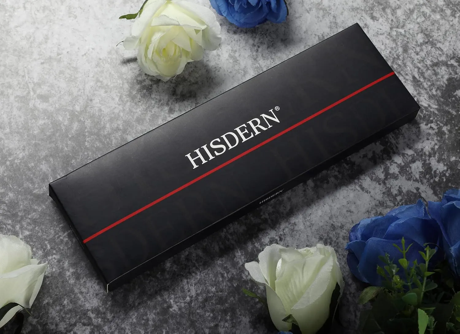 HISDERN Bow Ties for Men Solid Color Pre-Tie Bow Tie and Pocket Square Set Classic Formal Tuxedo Bowties for Wedding Party