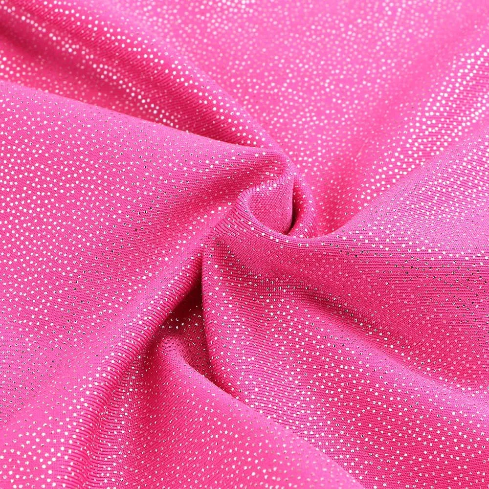 HOZIY Leotards for Girls Gymnastics Kids Children Biketard Snowflake Ribbon Blue Purple Hot Pink Sparkle