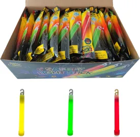 Industrial Grade Glow Sticks(12-90PCS) 6 inches Ultra Bright Emergency Light Sticks for Camping Accessories Hurricane Supplies,Earthquake, Survival Kit More Lasts Over 12 Hours