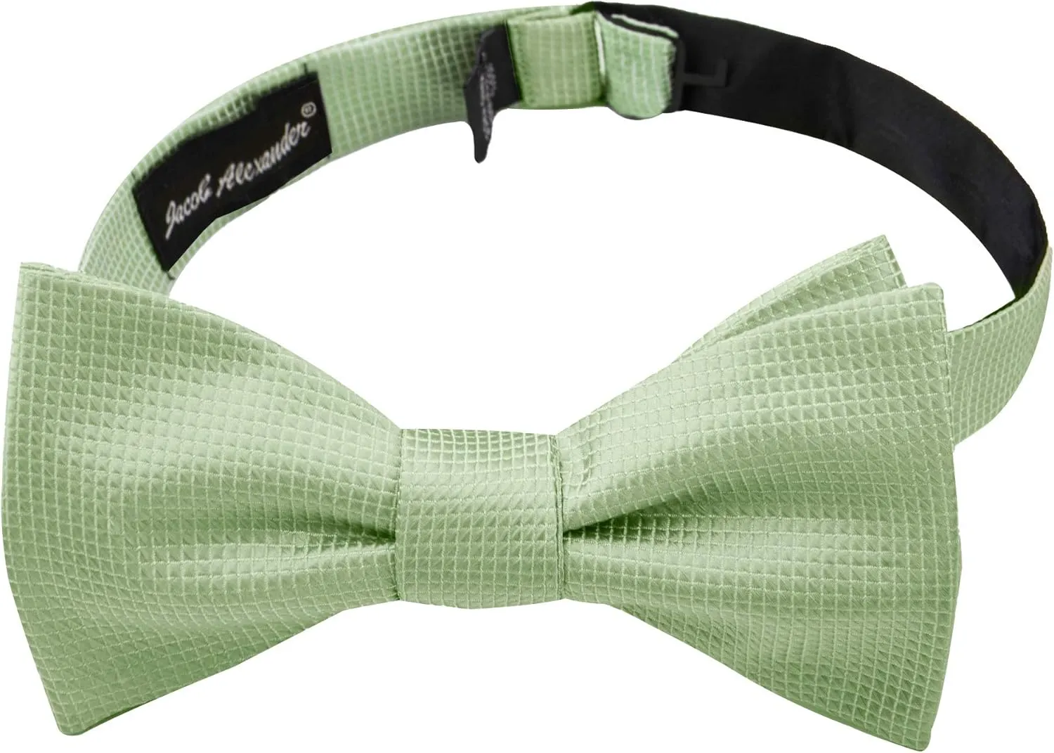 Jacob Alexander Men's Woven Subtle Mini Squares Adjustable Self-Tie Bow Tie