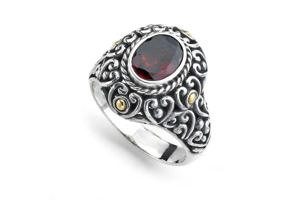 Justina Ring- Garnet