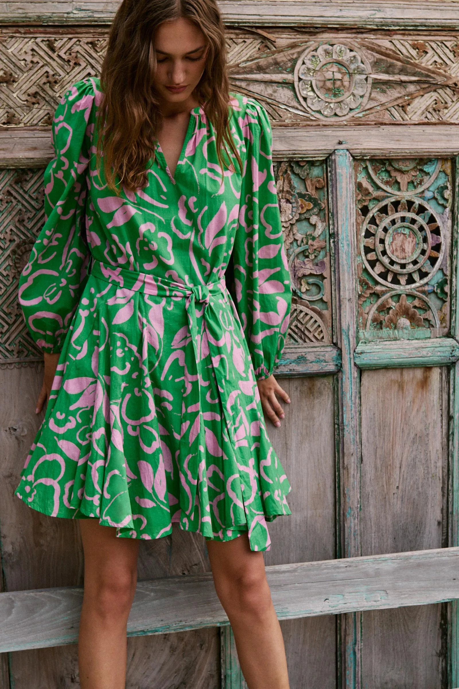 Kiki Printed Cotton Dress