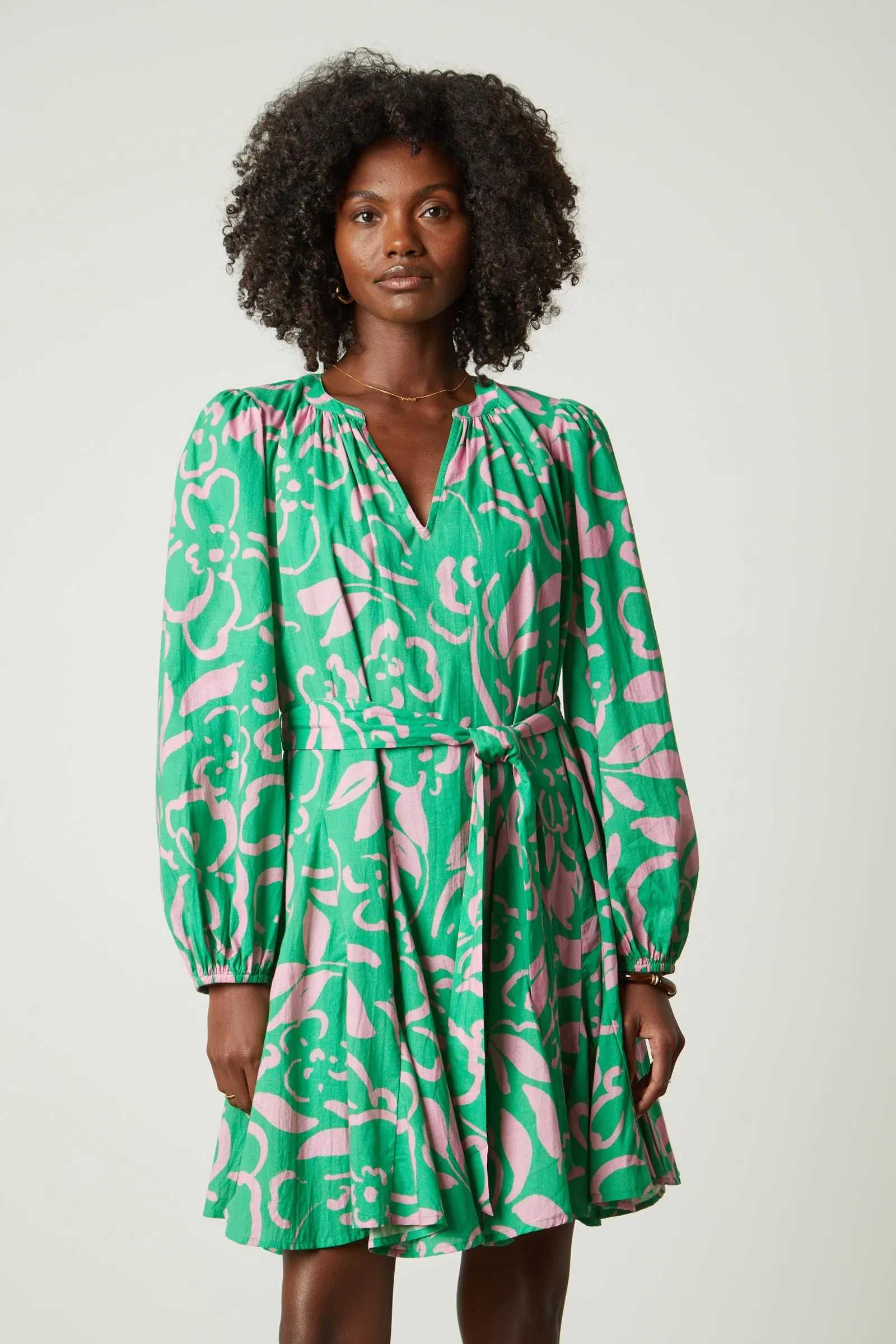 Kiki Printed Cotton Dress