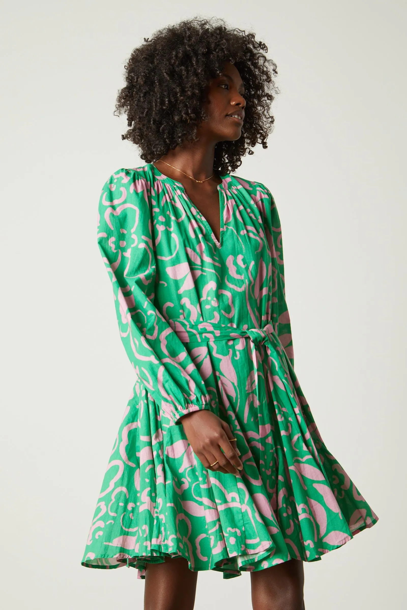 Kiki Printed Cotton Dress