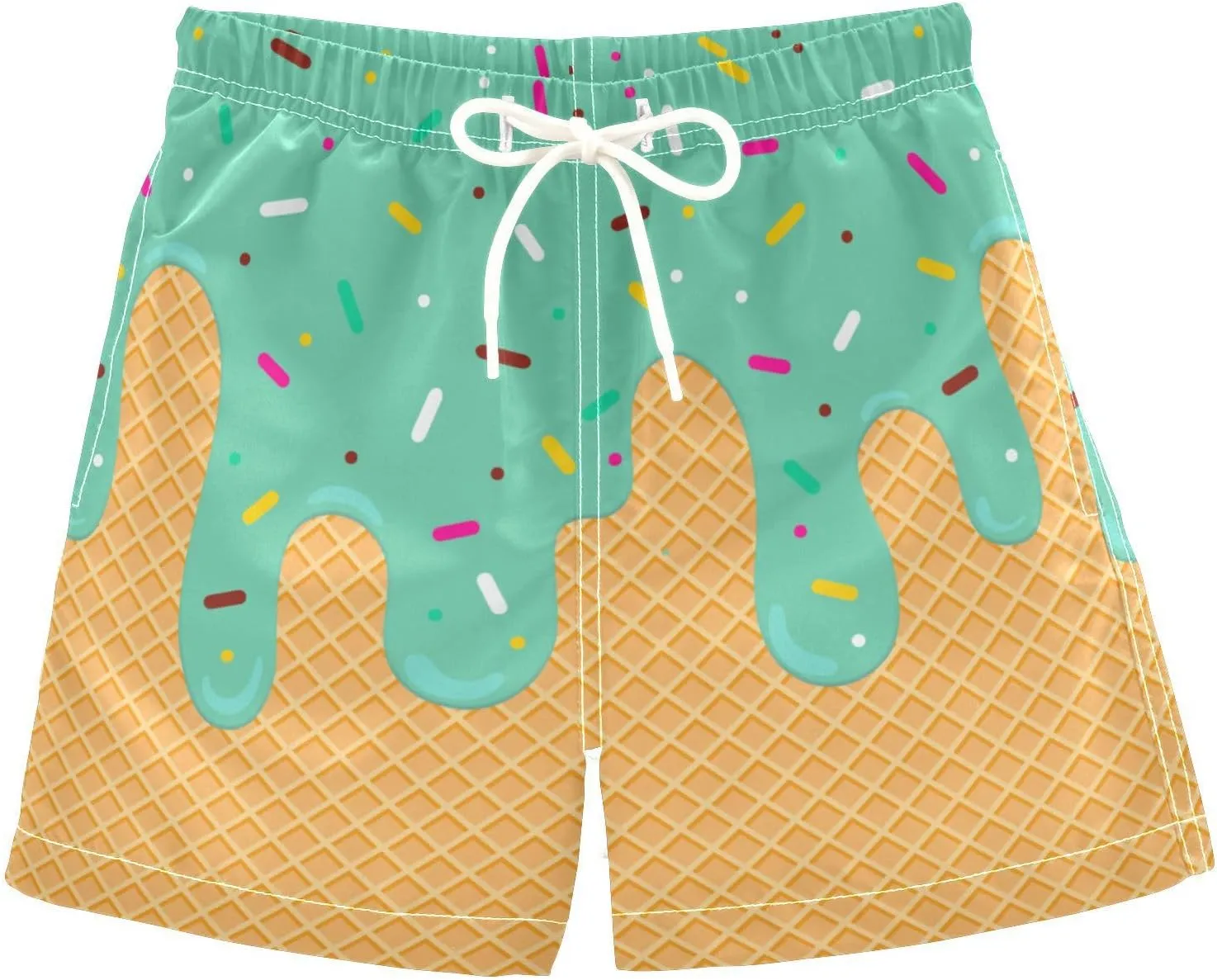 Little Boy Swim Trunks Quick Dry Swimsuit Bathing Suits Beach Board Shorts with Mesh Lining 2-12Years