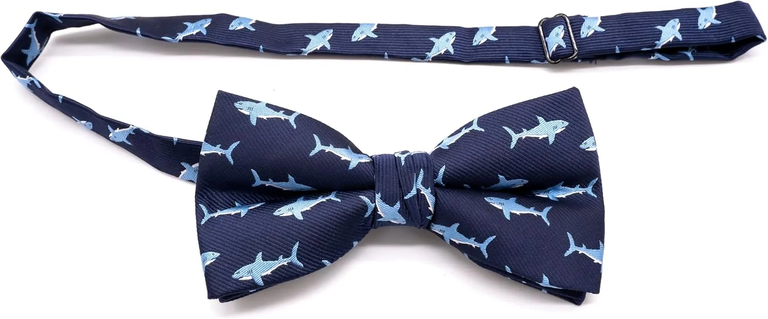 Mens Bow Tie Handmade Pre-Tied Fun Pattern Bow Ties for Men