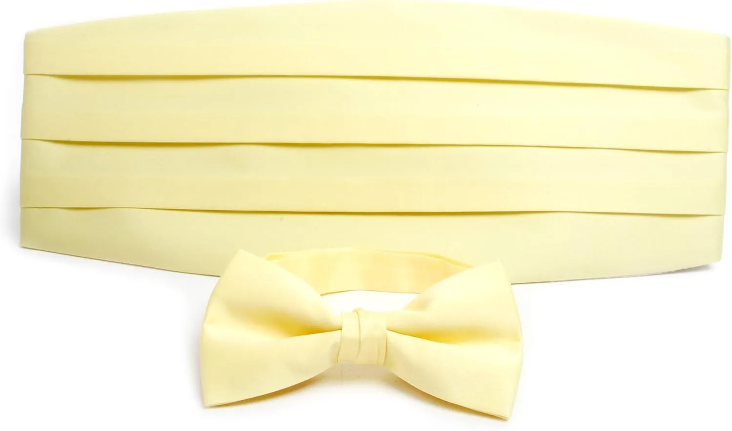 Men's Poly Satin Bowtie and Cummerbund Set