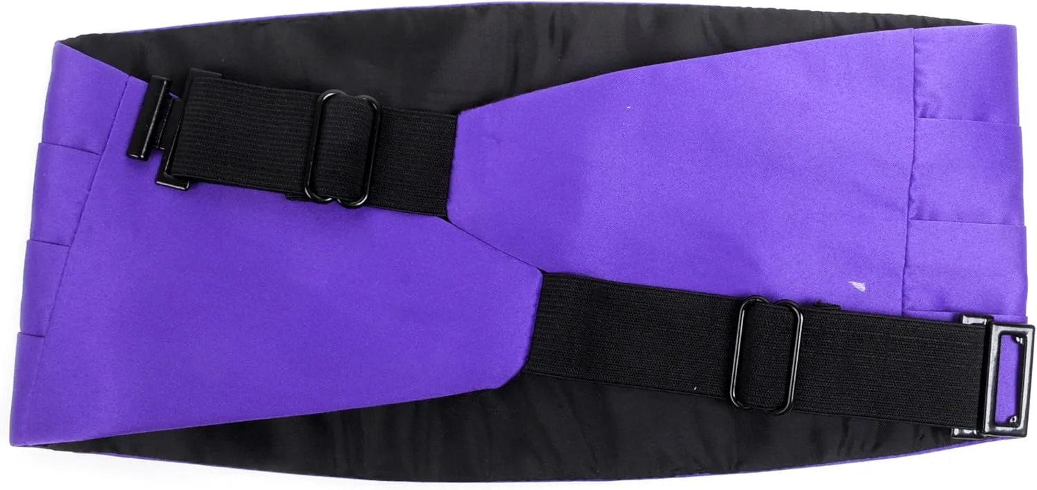 Men's Poly Satin Bowtie and Cummerbund Set