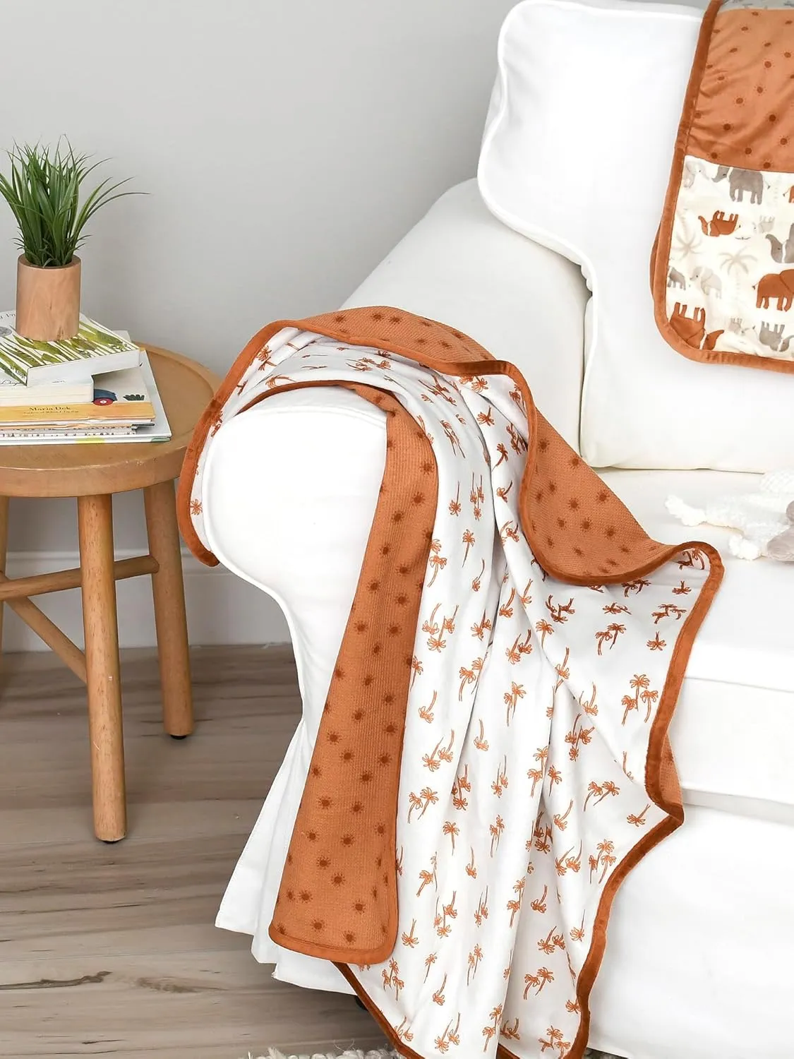 Modern Moments by Gerber Cozy-Soft Unisex Baby Blankets - Multi-use for Baby, Baby Essentials
