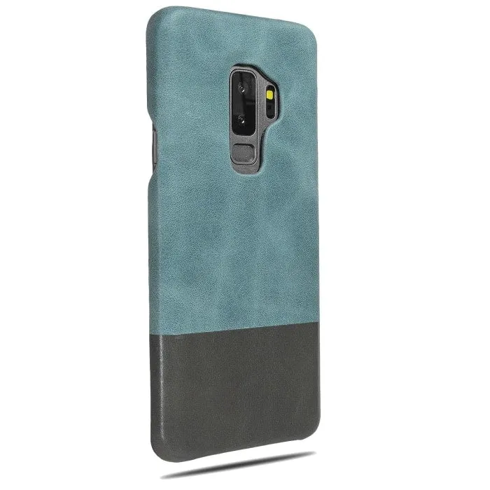 Ocean Blue & Pebble Gray Samsung Galaxy S9  Plus Leather Case