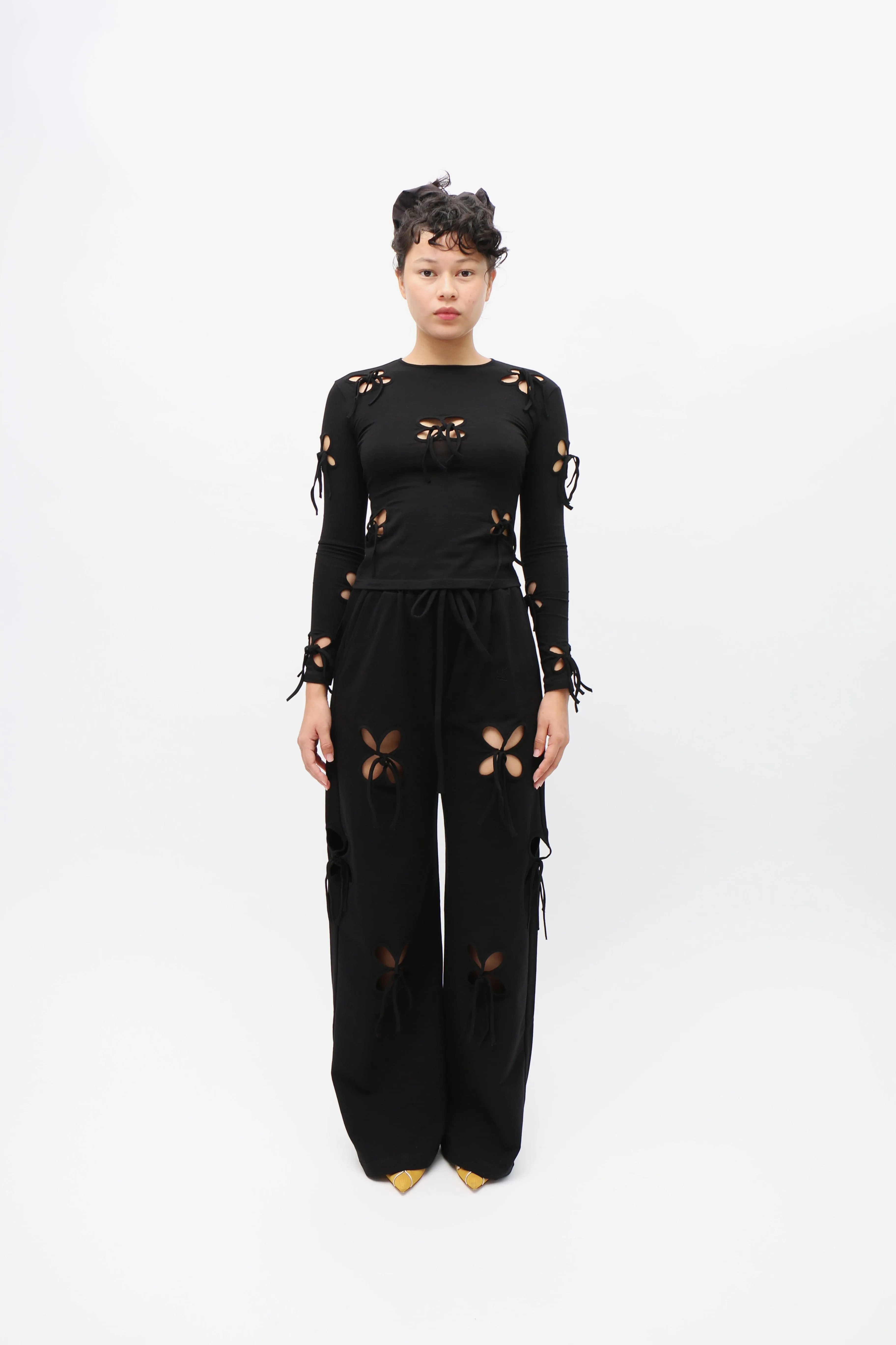 Petal Black Long Sleeve