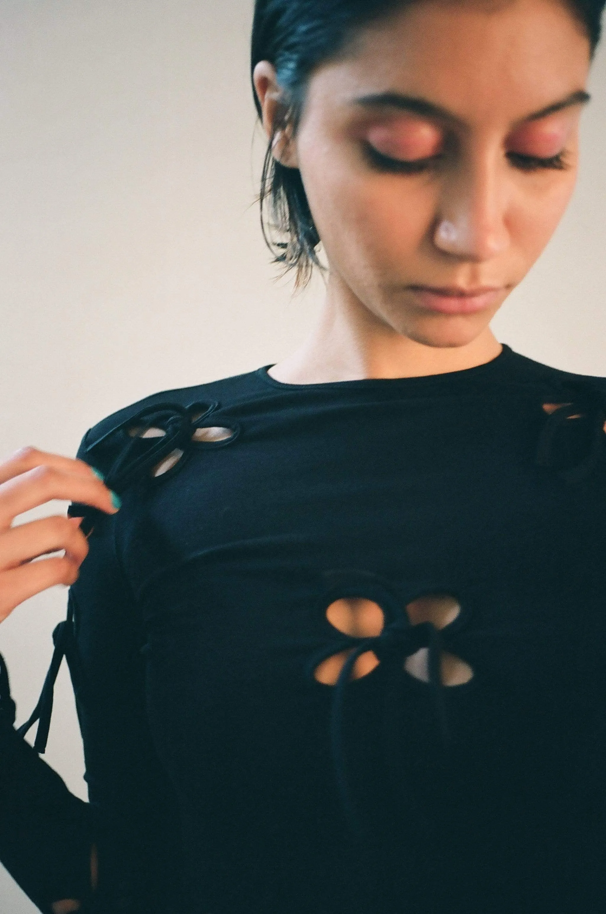 Petal Black Long Sleeve