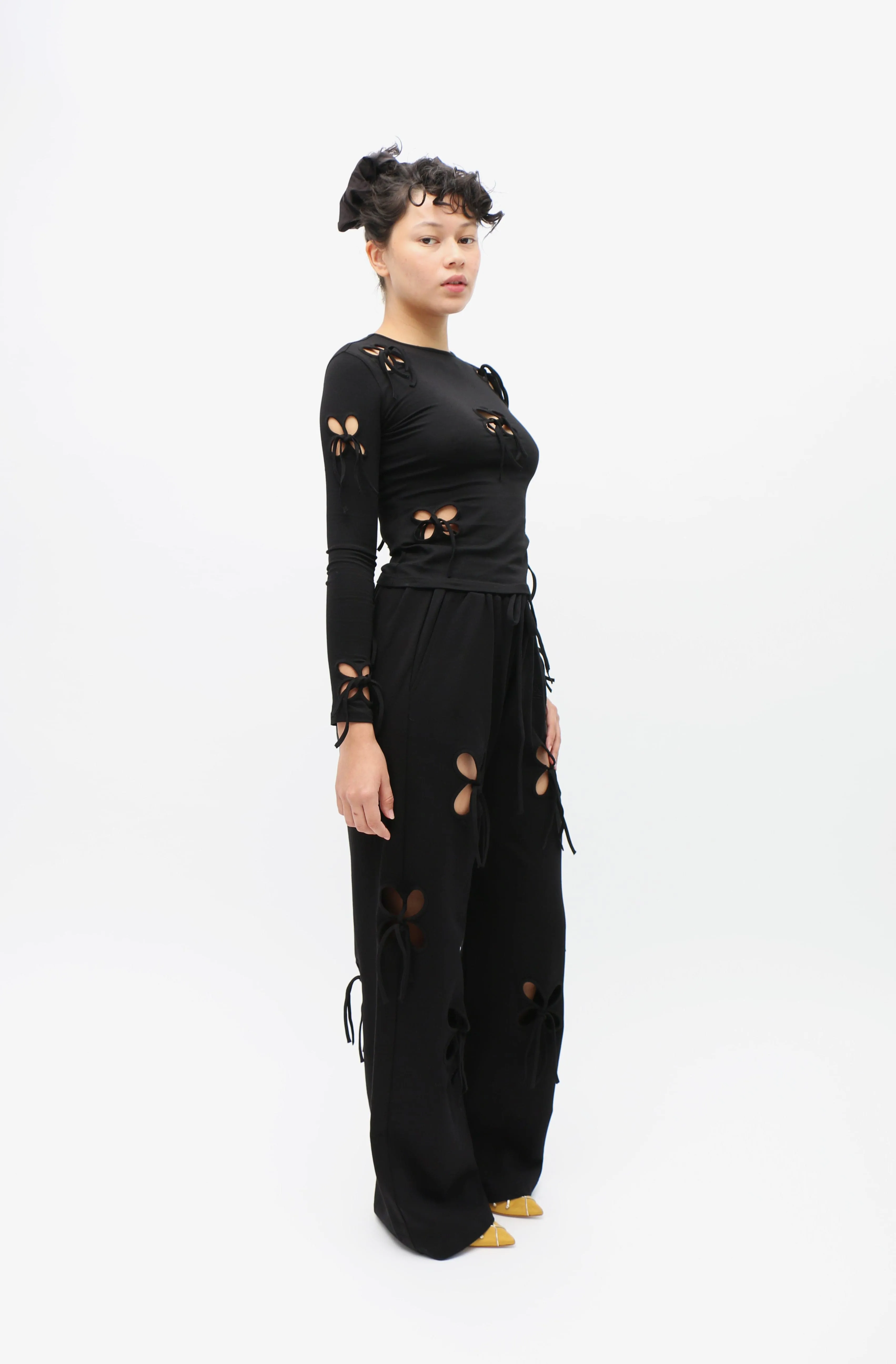 Petal Black Long Sleeve