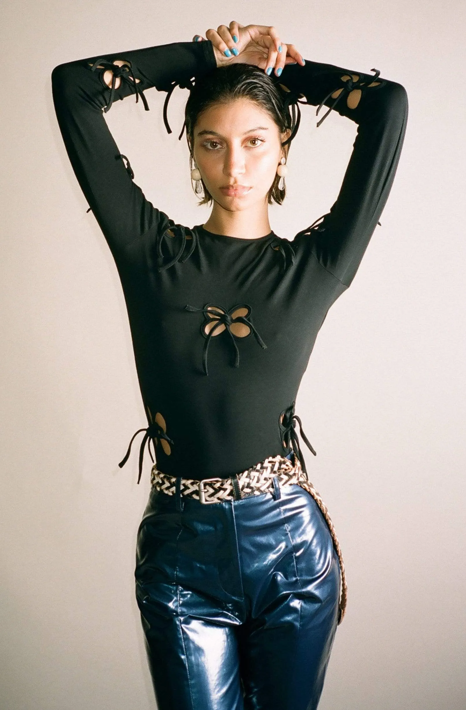 Petal Black Long Sleeve