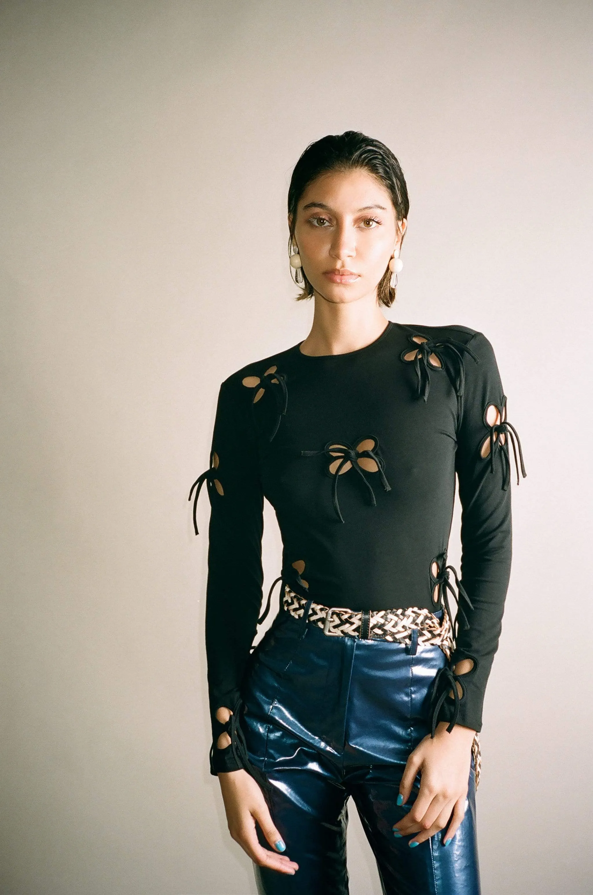 Petal Black Long Sleeve