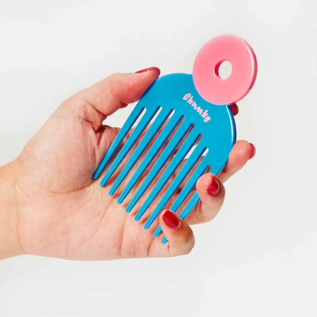 Pick Comb in Blue and Pink