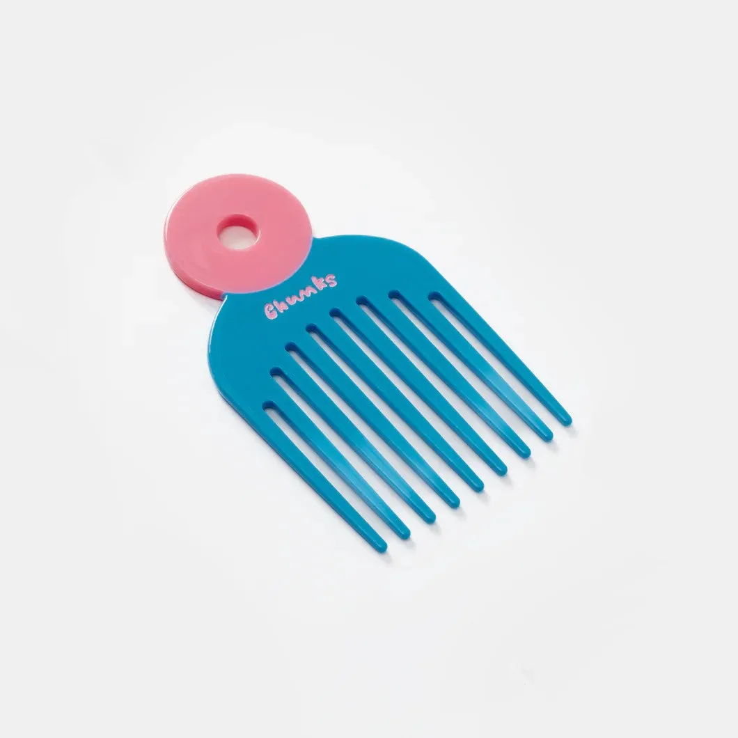 Pick Comb in Blue and Pink