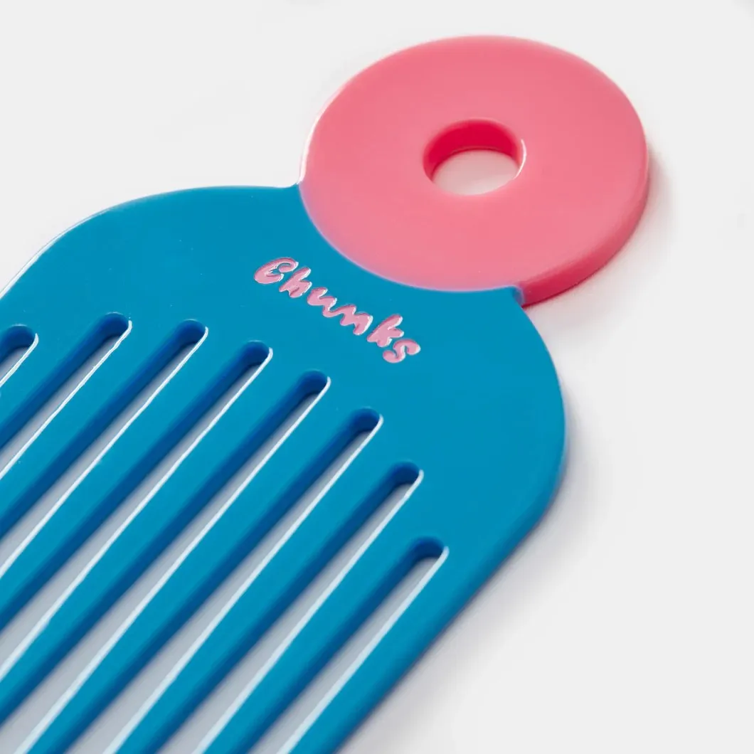 Pick Comb in Blue and Pink