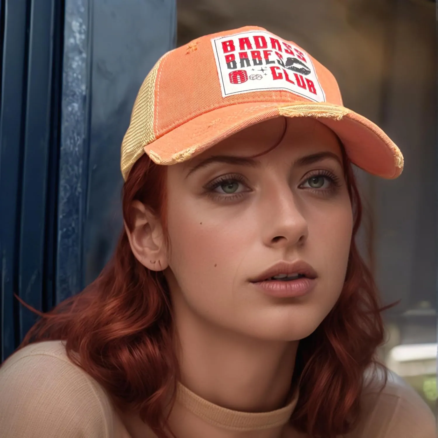 Popfizzy Funny Vintage Trucker Hats for Women and Men, Adult Humor Caps, Unisex Distressed Baseball Caps, Adjustable Snapback