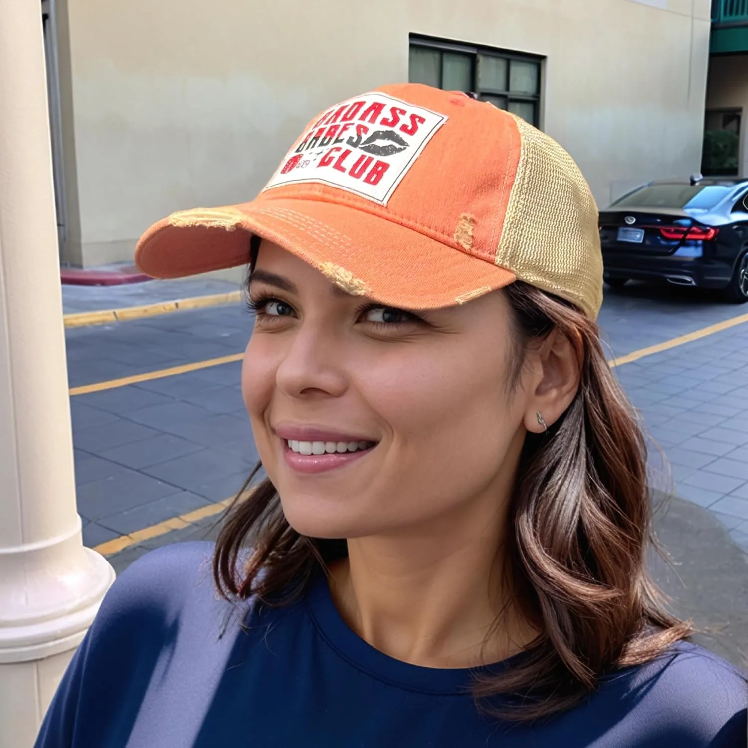 Popfizzy Funny Vintage Trucker Hats for Women and Men, Adult Humor Caps, Unisex Distressed Baseball Caps, Adjustable Snapback