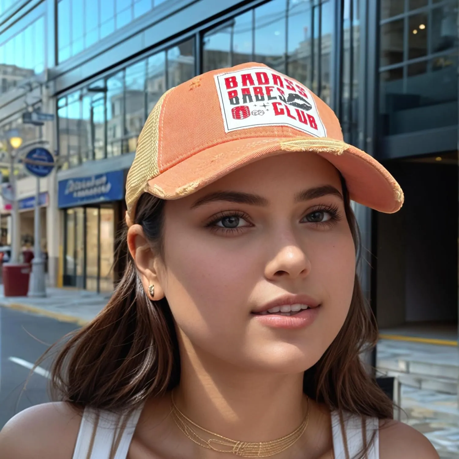 Popfizzy Funny Vintage Trucker Hats for Women and Men, Adult Humor Caps, Unisex Distressed Baseball Caps, Adjustable Snapback