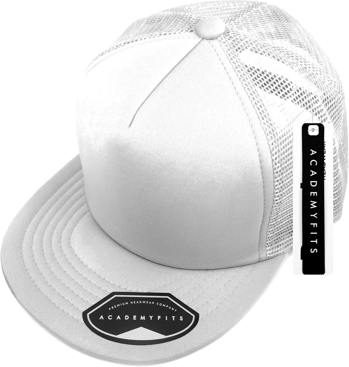 Quality 5 Panel High Crown Trucker Foam Mesh Hat Snapback Men Women Unisex Waterproof Blank Cap #2070