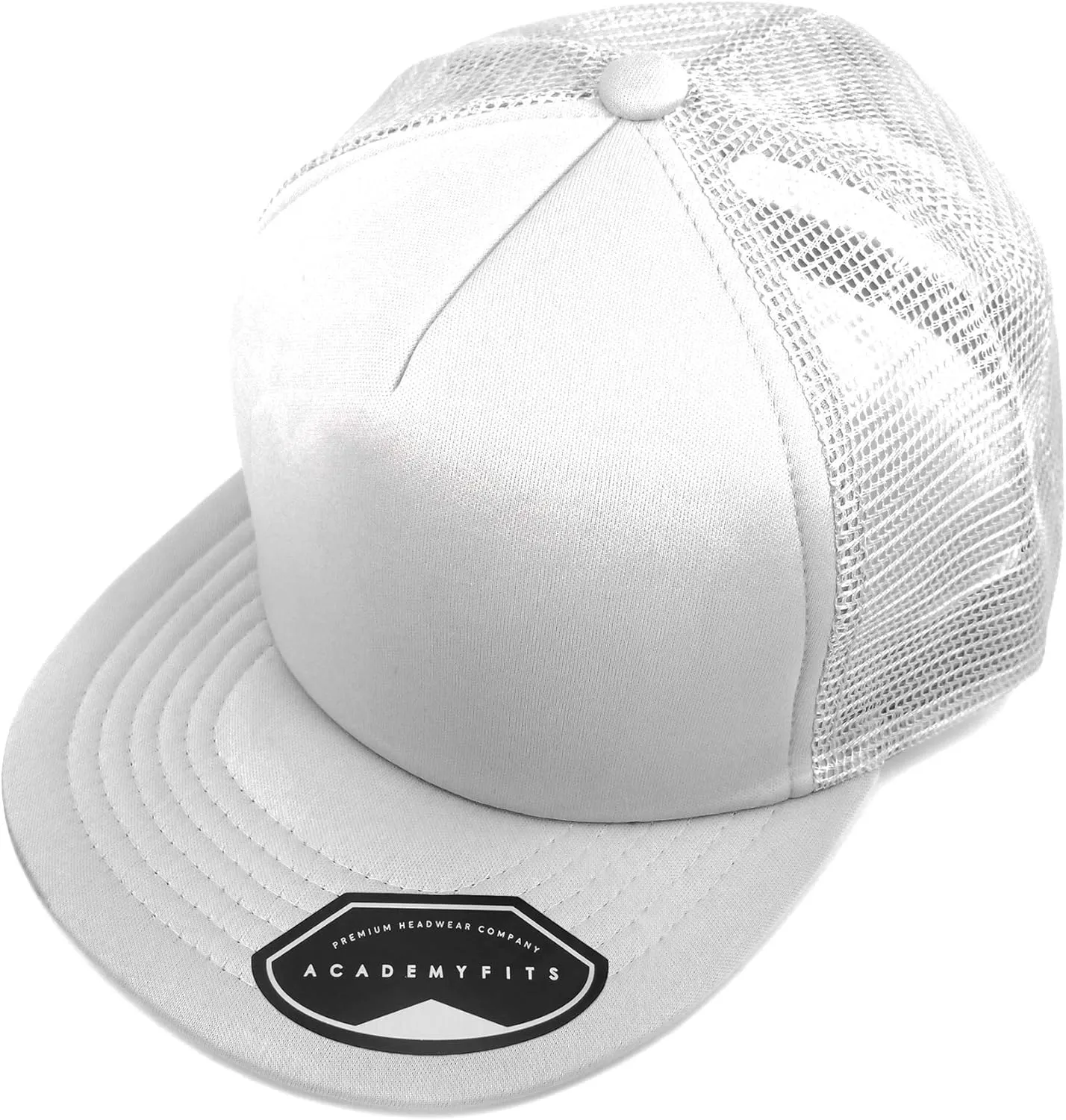 Quality 5 Panel High Crown Trucker Foam Mesh Hat Snapback Men Women Unisex Waterproof Blank Cap #2070