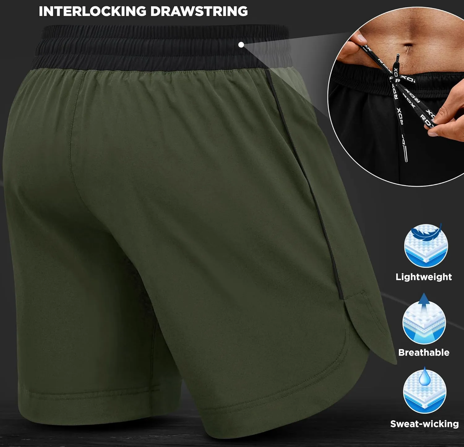 RDX MMA Shorts for Training & Kickboxing  Fighting Shorts for Martial Arts, Cage Fight, Muay Thai, BJJ, Boxing, Grappling